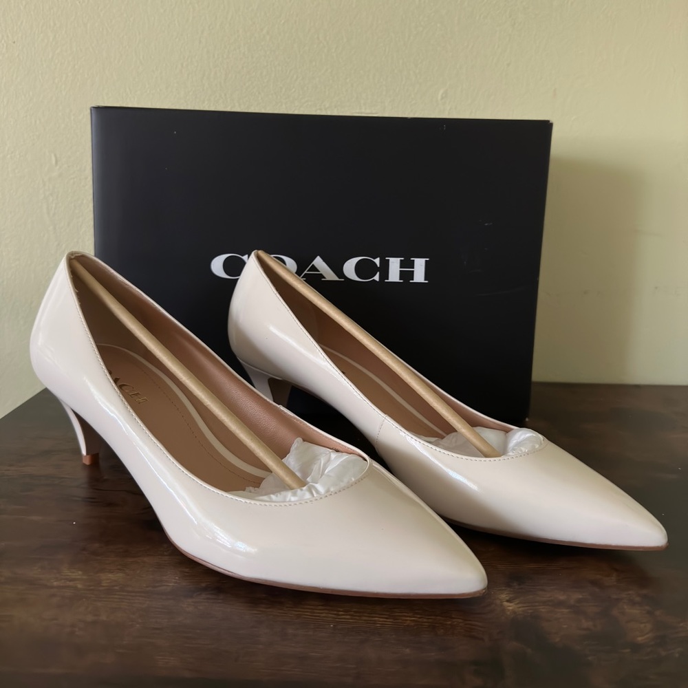 Coach - Sloane Kitten Pumps - Chalk - Size 10